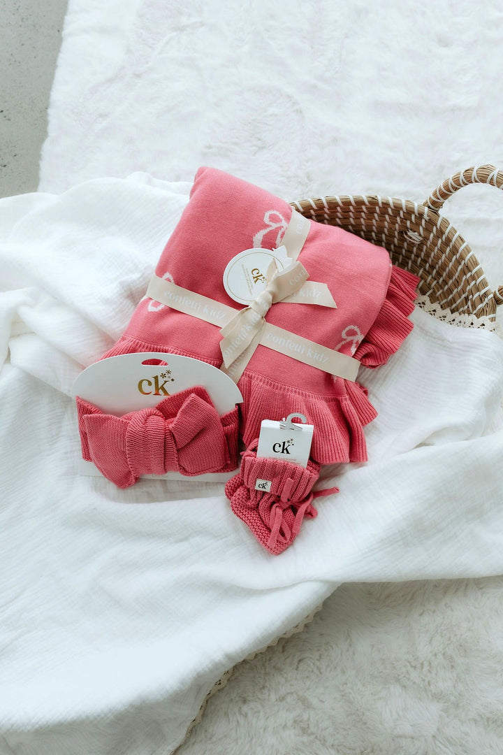 Knitted Booties | Rose