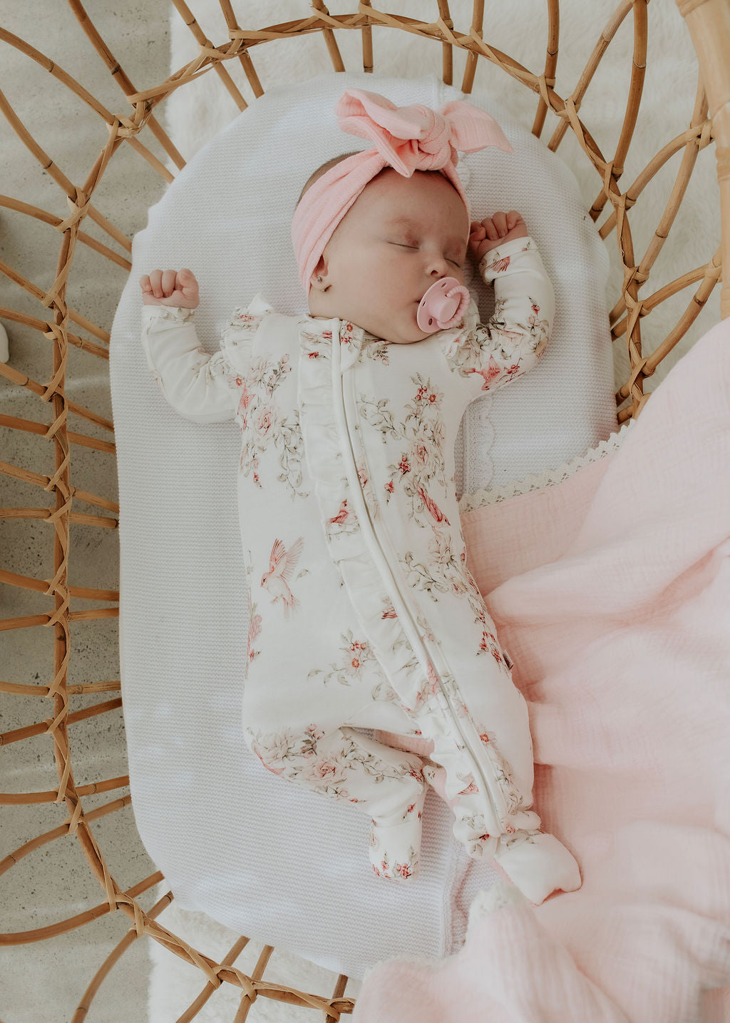 Rose Garden - Bamboo Zipsuit