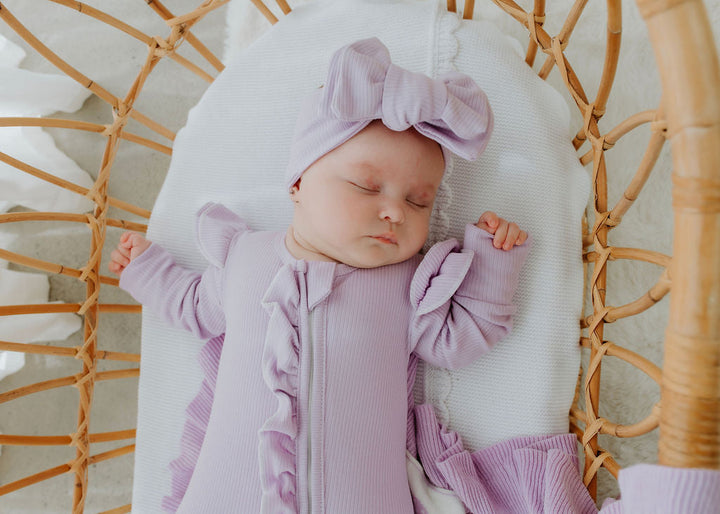 Lavender Ribb Zipsuit