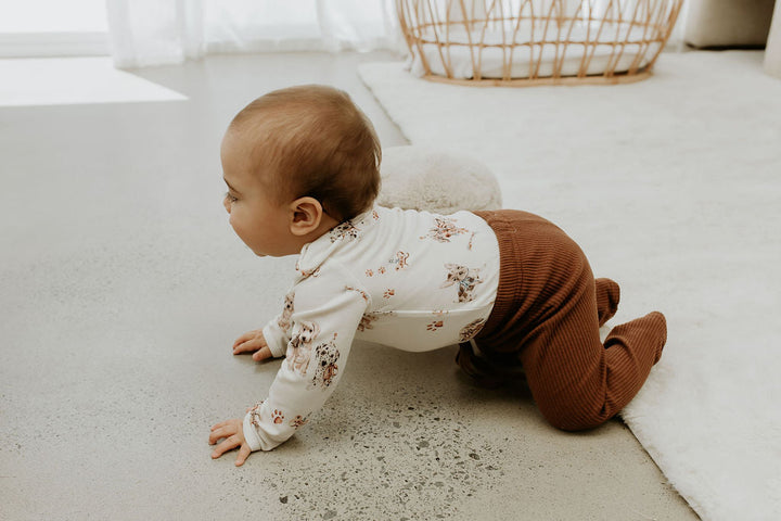 Chocolate Ribbed Leggings