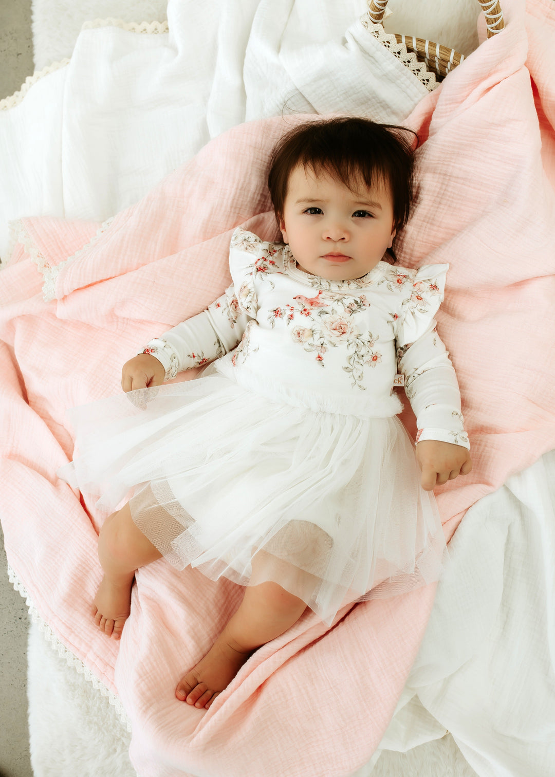 Rose Garden - Onesie tutu dress