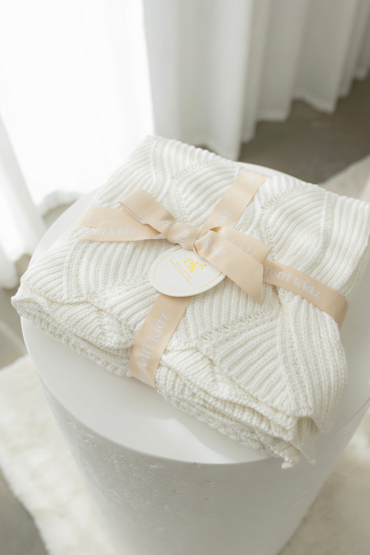 Keepsake Knit Blanket | Milk
