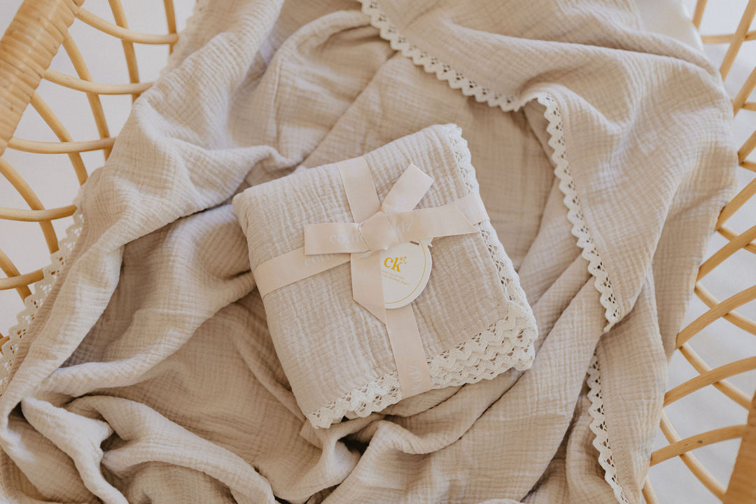 Classic Muslin Blanket | Oatmeal