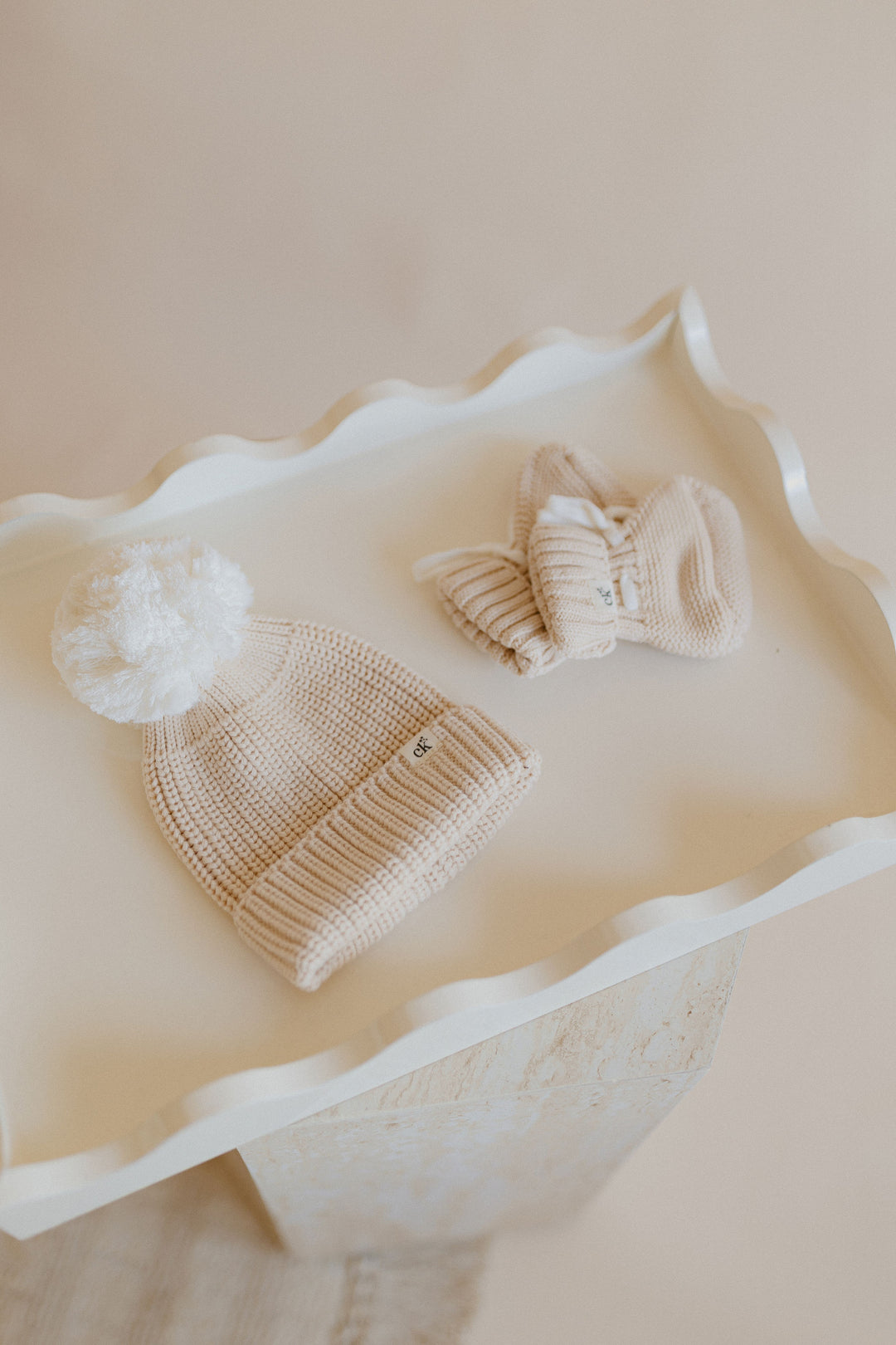 Baby Knit Beanie | Sand