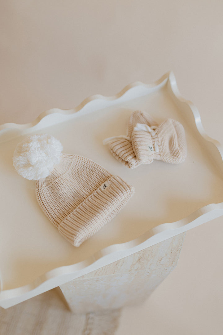Baby Knit Beanie | Sand