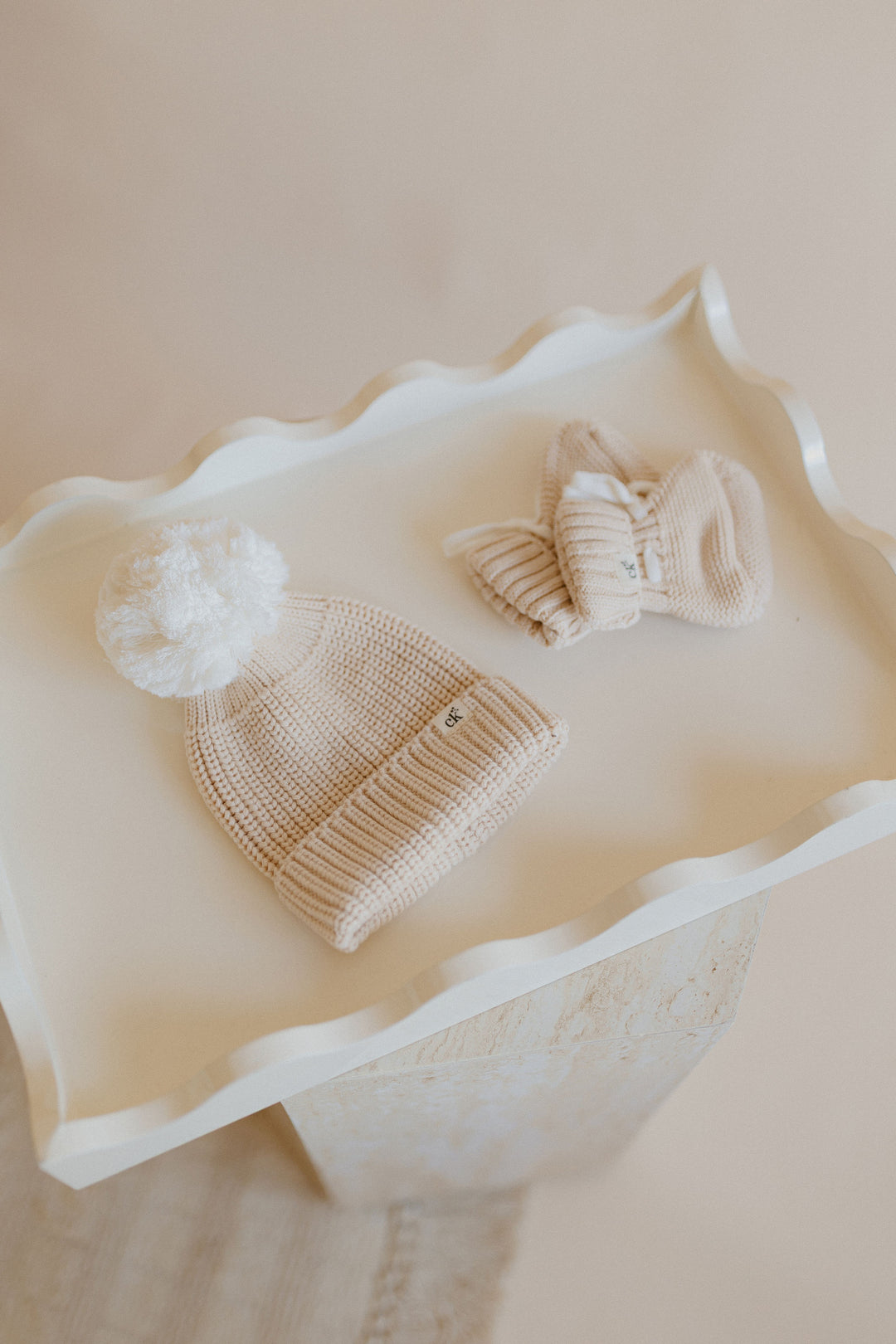Baby Knit Beanie | Sand