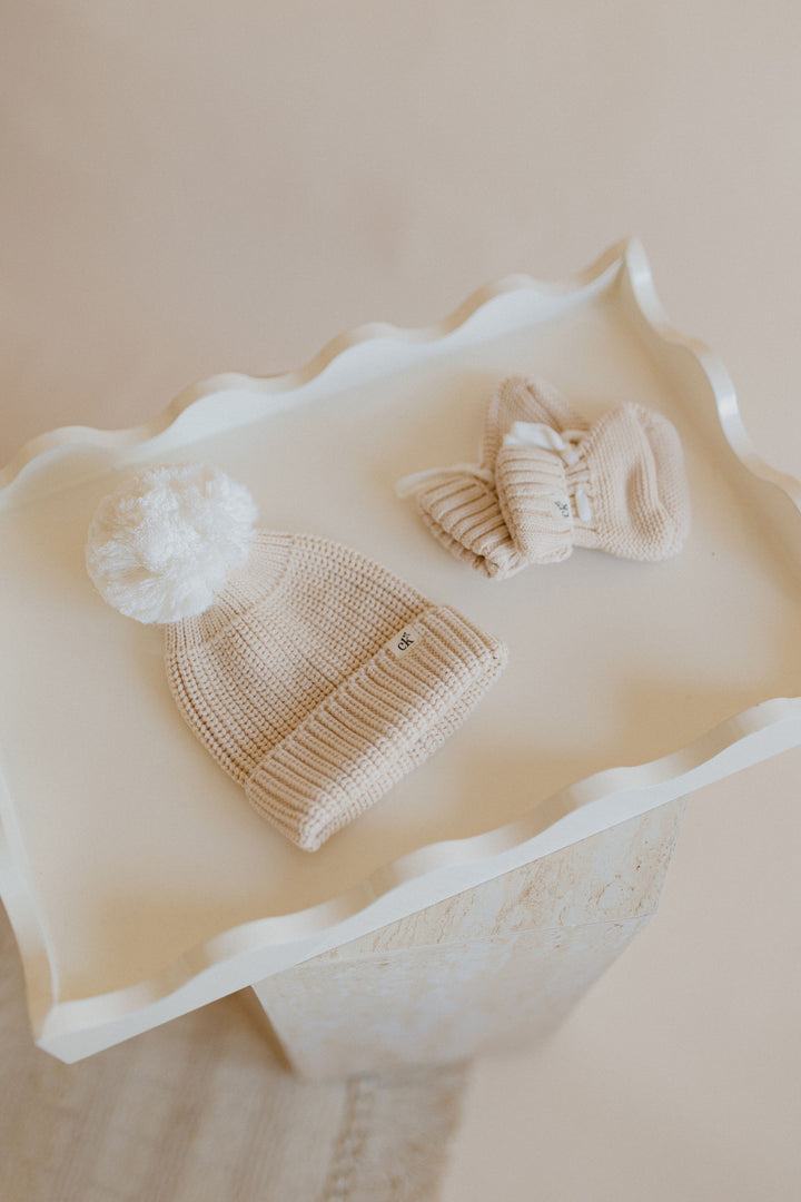 Baby Knit Beanie | Sand