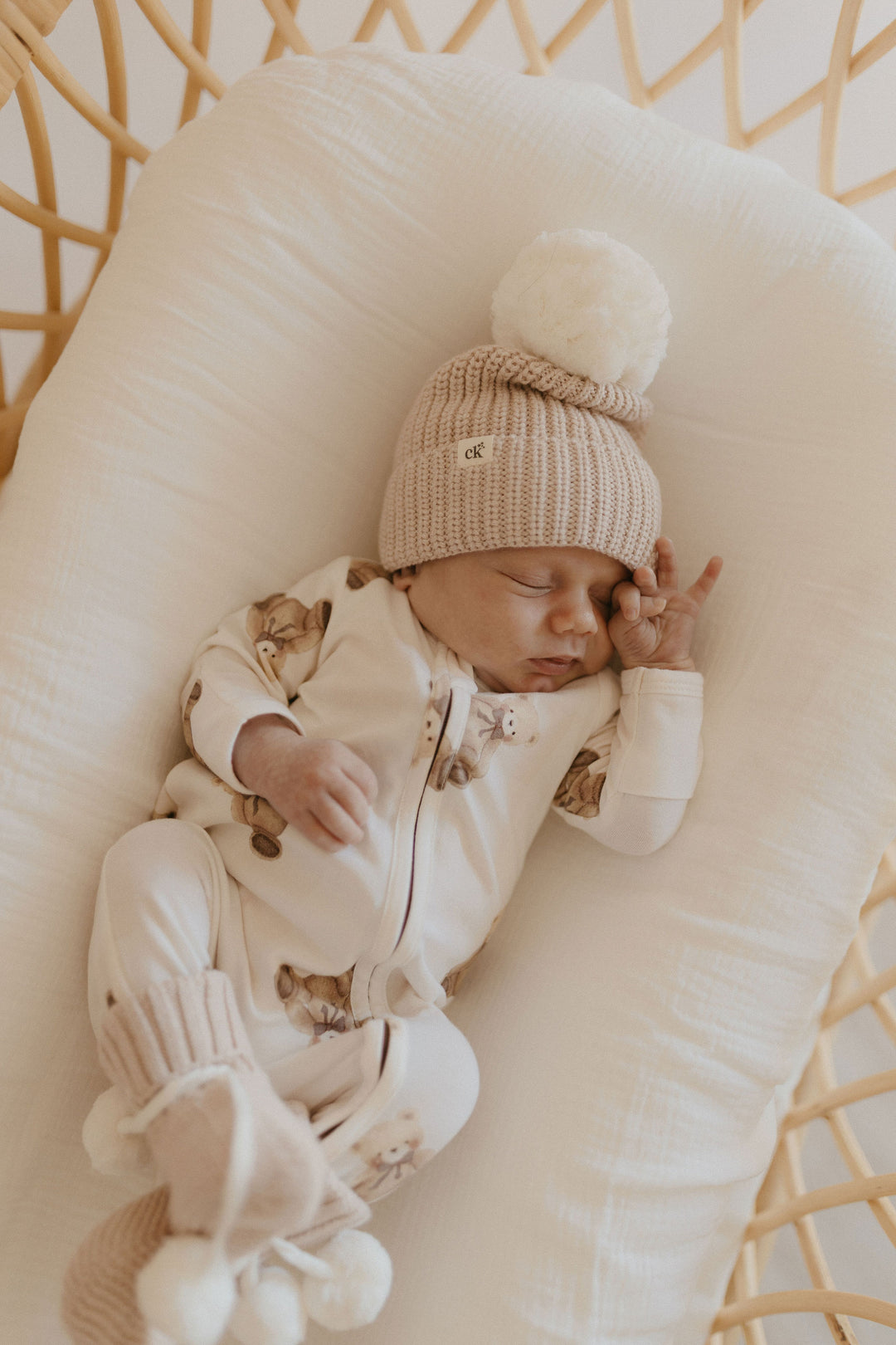 Gingham Teddy Zipsuit