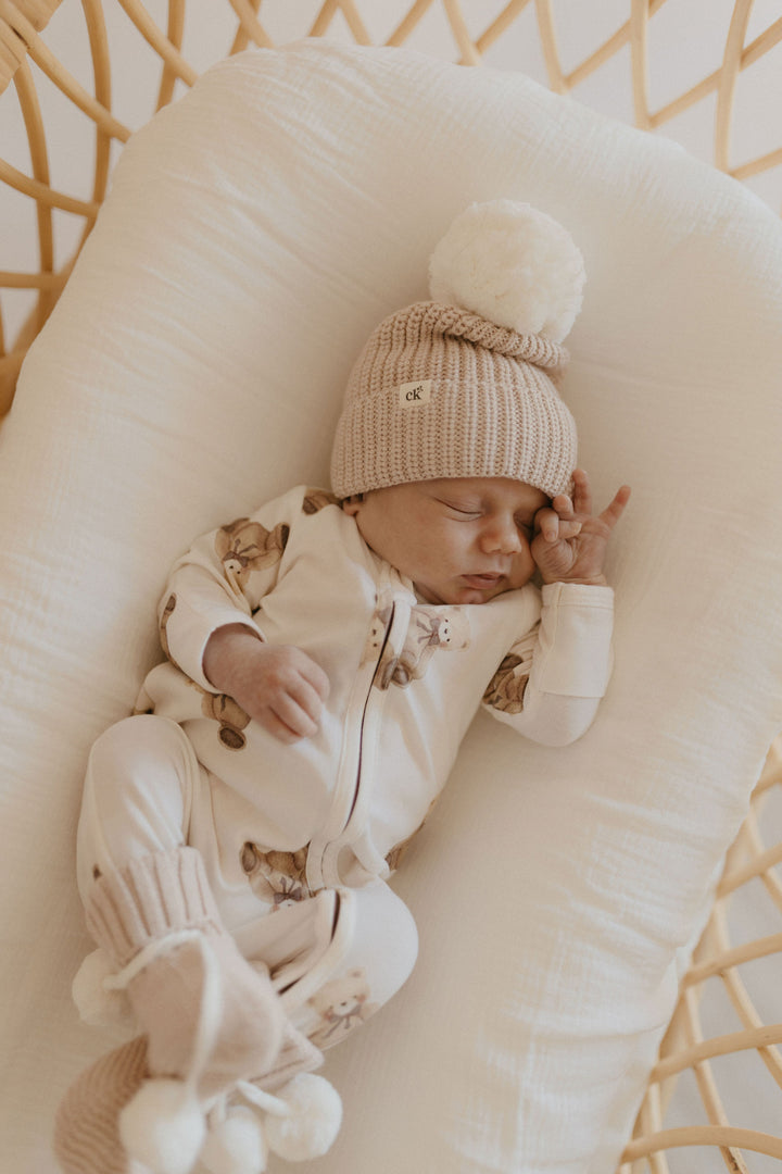 Gingham Teddy Zipsuit