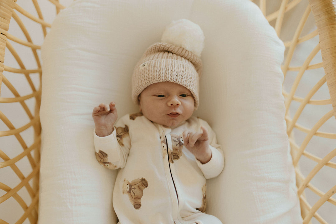 Baby Knit Beanie | Sand