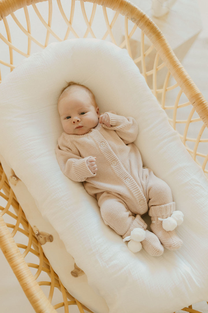 Classic Knit Romper | Biscotti