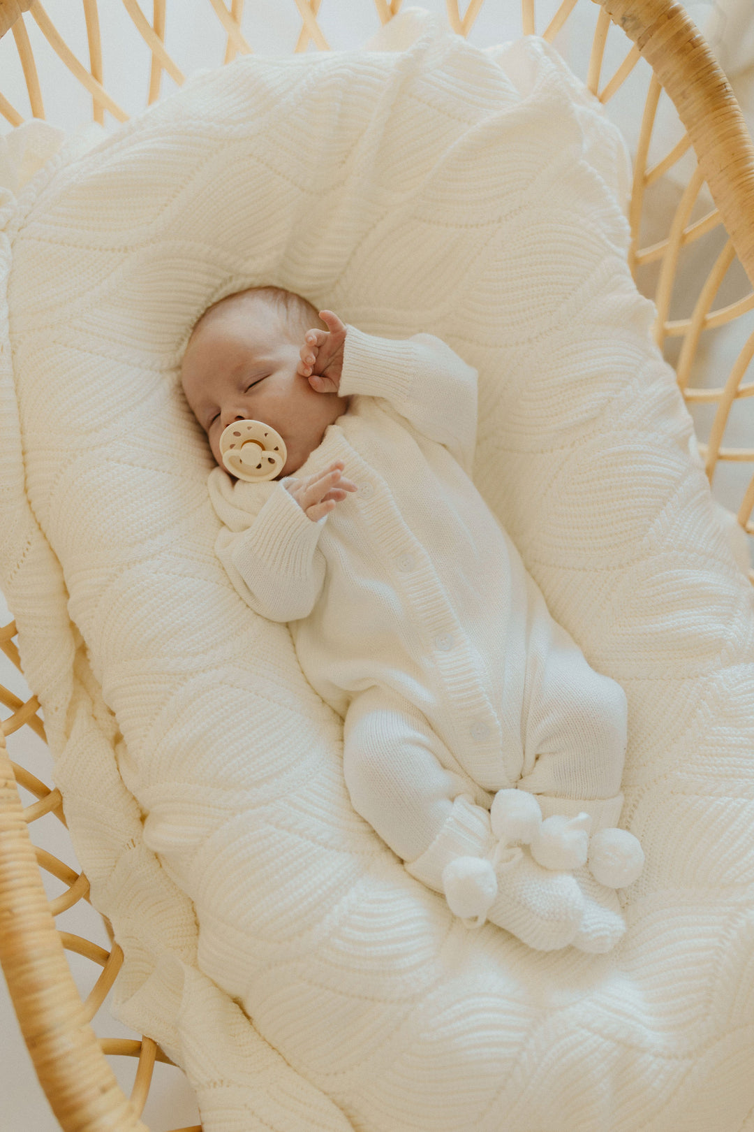 Classic Knit Romper | Milk