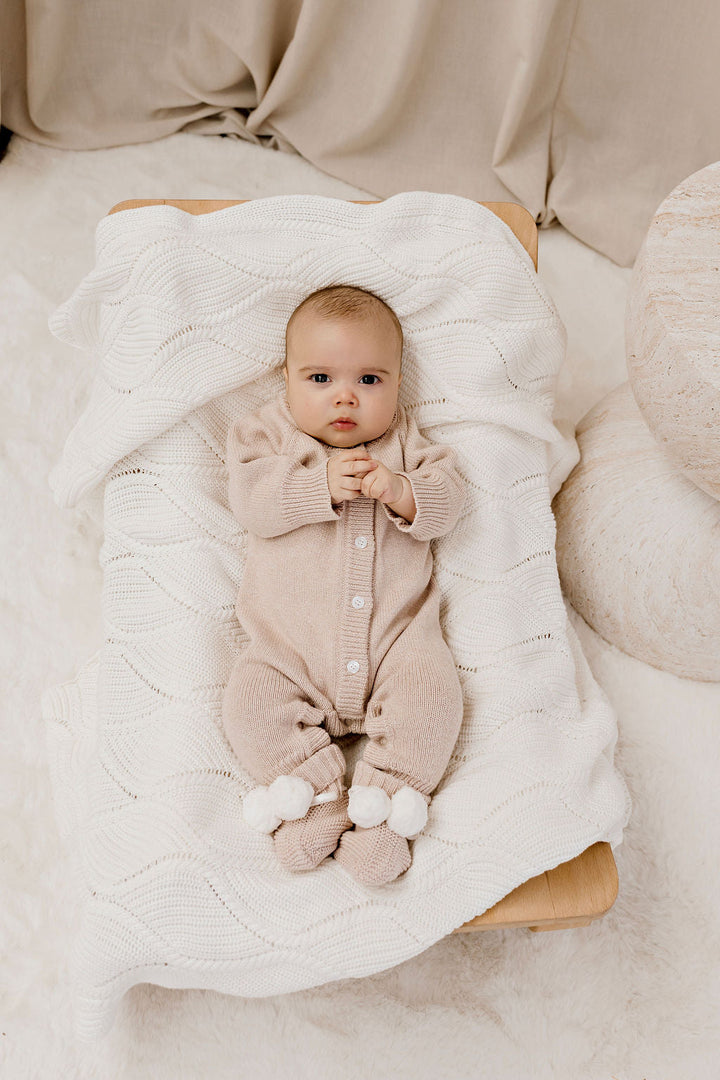 Classic Knit Romper | Biscotti