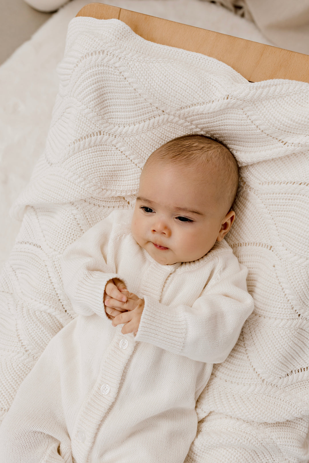 Classic Knit Romper — Milk