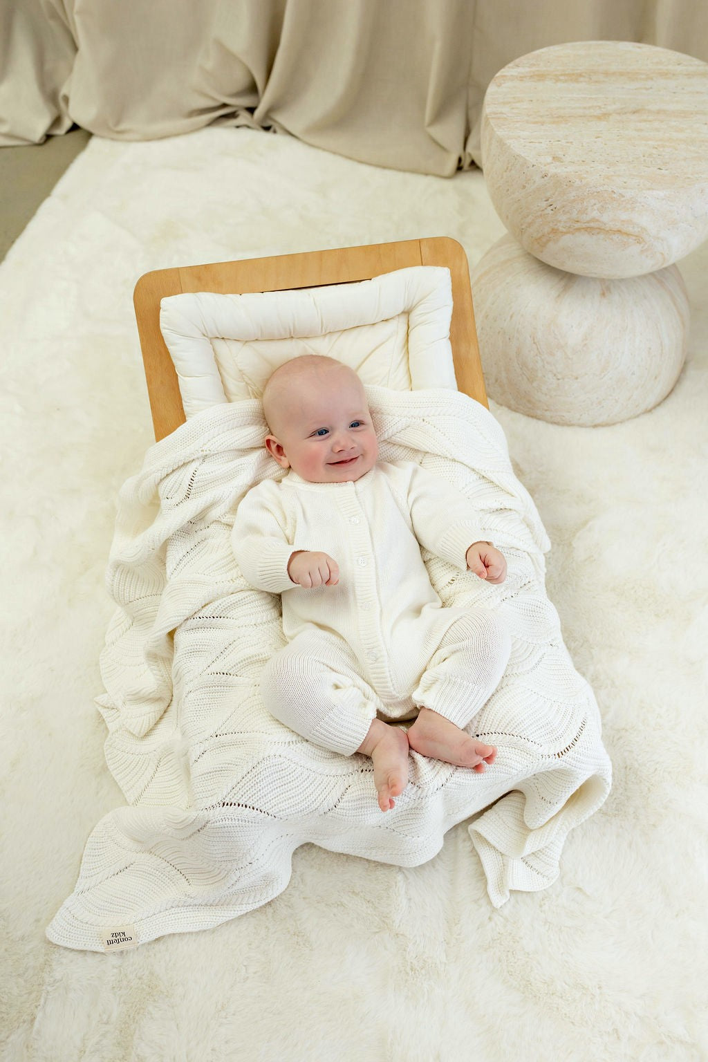 Classic Knit Romper — Milk
