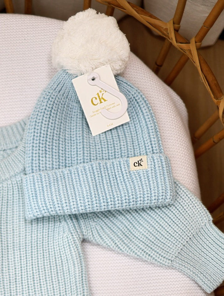 Baby Knit Beanie | Traditional Blue