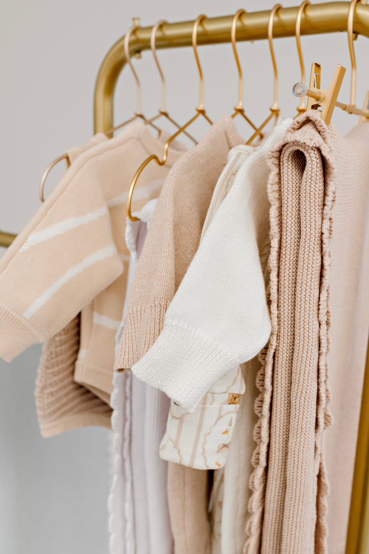 Heritage Knit Blanket | Biscotti