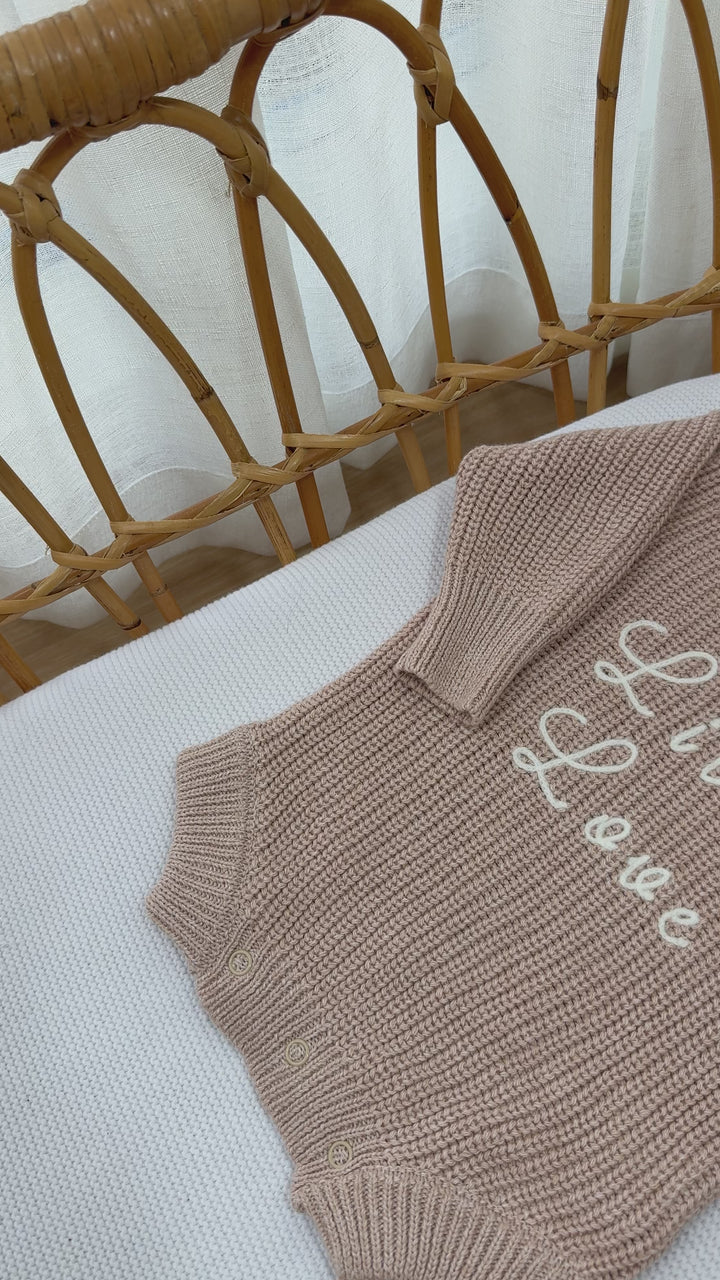 Little Love Knit Romper | Biscotti